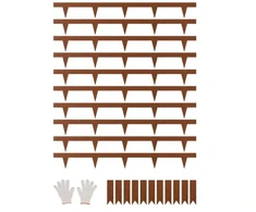 VEVOR Plieninė kraštų apdaila kraštovaizdžiui, 10 vnt., 40 x 4,5 col.