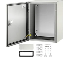 Koduva VEVOR plieno elektros korpusas NEMA 4X, 40 x 30 x 20 cm, IP66, su montavimo plokšte