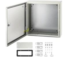 Koduva VEVOR plieno elektros spintos korpusas, 50 x 50 x 15 cm, NEMA 4X, IP66, su montavimo plokšte