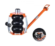 VEVOR Pneumatinis keltuvas, 3 t trijų maišų air jack, iki 470 mm, su atramine strype ir reguliuojama rankena