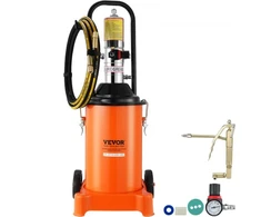 VEVOR Pneumatinis tepalo siurblys, 3 gal. 12 l, 50:1, su 13 pėdų žarna ir ratukais