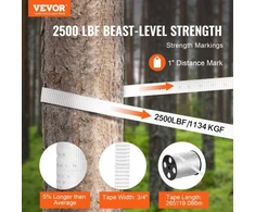 VEVOR Poliesterio traukimo juosta, 3/4" x 265', balta