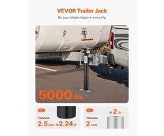 VEVOR Priekabos keltuvas, 2267 kg, su svirtele, 365 mm ходas, plieno