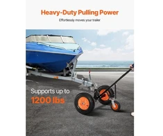 VEVOR Priekabos manevravimo vežimėlis QYC1200-B, 544 kg, anglinis plienas, 2 colių rutulys