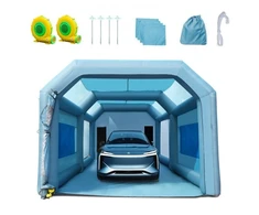 Koduva VEVOR pripučiama dažymo kabina automobiliui, 792 cm x 457 cm x 335 cm, filtravimo sistema, 2 pūstuvai
