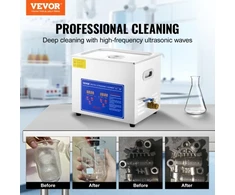 VEVOR Profesionalus ultragarsinis valiklis, 10 l, 304 nerūdijantis plienas, 40 kHz