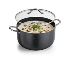 Koduva VEVOR puodas LY-12QT, 11,4 l, aliuminis, su stikliniu dangčiu