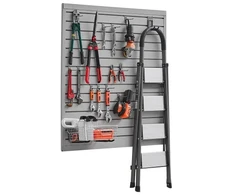 Koduva VEVOR PVC garažo slatwall panelis, 4 x 4 ft, pilkas, modulinis