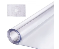 Koduva VEVOR PVC stalo apsauga, stačiakampė, skaidri, 106,7 x 243,8 cm, 1,5 mm