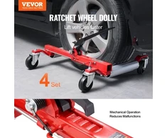 VEVOR Ratų vežimėlis, komplektas 4 vnt., su 360° pasukamais ratukais