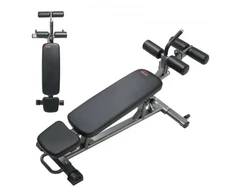 Koduva VEVOR reguliuojamas suoliukas atsilenkimams, decline ab bench su reverse crunch rankena, 4 aukščio padėtys, plieno, 453 kg