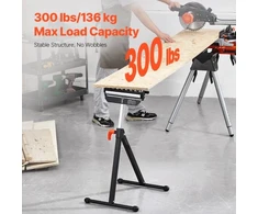 Koduva VEVOR ritininis stovas, 136 kg keliamoji galia, reguliuojamas 68–108 cm aukštis, sulankstomas, medžio apdirbimui