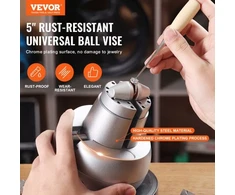 VEVOR Rutulinis spaustuvas, 13 cm graviravimo ir tvirtinimo įrankis, 360° sukamas, 69 priedai
