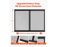 Koduva VEVOR RV įėjimo tinklelis durims, 673,1 x 508 mm, juodas