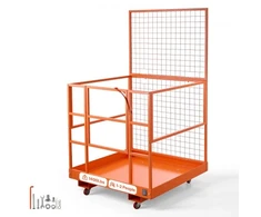 Koduva VEVOR šakinių krautuvų saugos krepšys, 1225 x 1148 mm, 635,03 kg, su 4 ratais