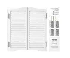 Koduva VEVOR saloon durys su arkuotu viršumi, baltos, 81,3 x 91,4 cm