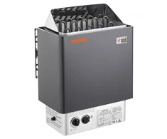 Koduva VEVOR saunos krosnelė, 8 kW elektrinė, 400 V 3N, su 3 val. laikmačiu, integruotais valdikliais, 8–12 m³