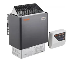 Koduva VEVOR saunos krosnelė, 8 kW elektrinė, 400 V 3N, su 3 h laikmačiu ir skaitmeniniu valdikliu, 8–12 m³