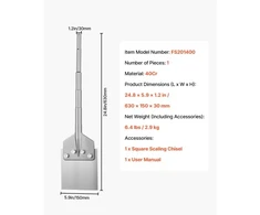 Koduva VEVOR SDS Max grindų grandiklis, 630 x 150 mm kaltas, SDS Max kotas