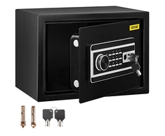 Koduva VEVOR seifas, juodas, 35 x 25 x 25 cm