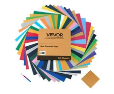 Koduva VEVOR šiluminio perkėlimo vinilas, 50 vnt., 304,8 x 304,8 mm, mišrios spalvos