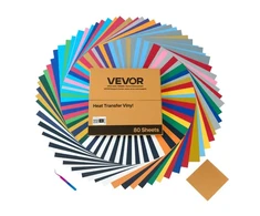 Koduva VEVOR šilumos perkėlimo vinilas, 80 vnt., 304,8 x 304,8 mm, įvairių spalvų, HTV