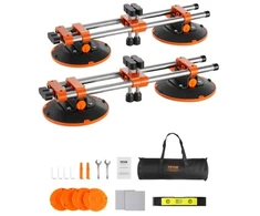 Koduva VEVOR siūlių sujungimo įrankis Seam Setter, 2 vnt., granito siūlių sujungėjas su 6 in vakuuminiais siurbtukais ir įrankių krepšiu