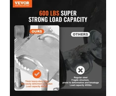 Koduva VEVOR slankiojančių vartų rinkinys, 6" ritininių vartų furnitūros rinkinys, reguliuojami ratukai, juodas