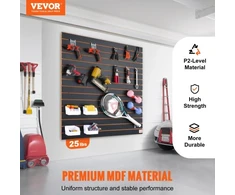 Koduva VEVOR slatwall plokštės, 4 ft x 2 ft, juodos, 2 vnt.
