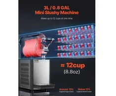 VEVOR Slush mašina XRJ3LX1, 3 l, vienas bakas