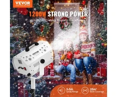 Koduva VEVOR sniego mašina, 1200 W, su reguliuojamu stovu