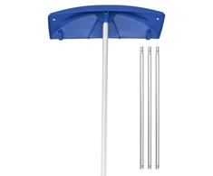 VEVOR Sniego stogo grėblys, 60 cm PP plastiko mentė, reguliuojamas 1,18–5,55 m