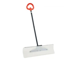 VEVOR Sniego stūmikas, 76,2 cm, su ergonomiška rankena ir segmentuota rankena, HDPE plastiko mentė, metalinis kraštas