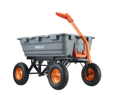 Koduva VEVOR sodo išverčiamas vežimėlis TC4273A, 1500 lbs / 680,4kg, 33 cm padangos