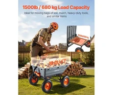 Koduva VEVOR sodo išvertimo vežimėlis, 680 kg, TC4283A