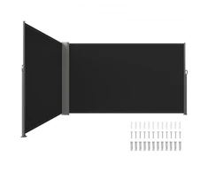 Koduva VEVOR šoninis markizas, juodas, 180 x 600 cm
