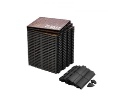 Koduva VEVOR sportinio grindų plytelės, 25 vnt., rudos, 315 x 315 x 17,2 mm