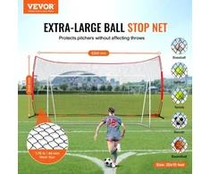 Koduva VEVOR sporto užtvaros tinklas SSPDYBQ006, 6200 x 1400 x 3140 mm, PET, su nešiojamu krepšiu