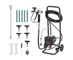 Koduva VEVOR stacionarus beorinis dažų purkštuvas, 650 W, 3000 PSI, su vežimėliu