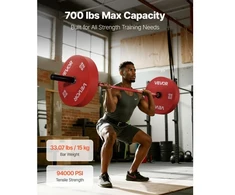 VEVOR Štangos strypas 180 cm, RS1800, 317,5kg, 2 colių diskams