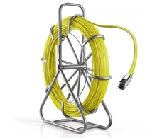Koduva VEVOR stiklo pluošto kabelio traukimo juosta 152 m, 6,3 mm, su stovu ir fiksavimo mechanizmu