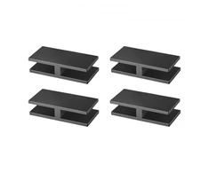 VEVOR Stiklo spaustukas, 4 vnt., nerūdijančio plieno, 8–12 mm stiklui