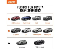 VEVOR Stogo bagažinės skersiniai Toyota RAV4 2019–2023, 117,93 kg, su užraktais
