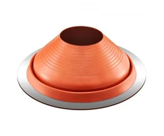 Koduva VEVOR stogo vamzdžio sandarinimo gaubtas, vamzdžiui OD 10"–19", silikoninis, raudonas metalinis pagrindas
