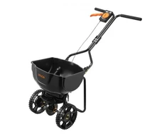 VEVOR Stumiamasis vejos barstytuvas, 3 m barstymo plotis, 15 lbs (6,8kg) talpa, 10 colių visureigiai ratai