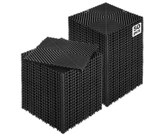 Koduva VEVOR sujungiamas drenažinis kilimėlis, 12 x 12 col. modulinis, 50 vnt., neslystantis, juodas, PP