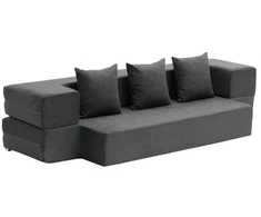 Koduva VEVOR sulankstoma sofa-lova, tamsiai pilka, Twin, ZDSFD-5