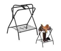 Koduva VEVOR sulankstomas balno stovas, 2 vnt., 28 x 19 x 37,5 in, juodas