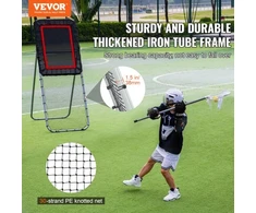 VEVOR Sulankstomas lakroso rebounderis, 3 x 8 pėdų, juodas