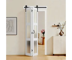 Koduva VEVOR sulankstomos tvarto durys, 914 x 2134 mm, baltos